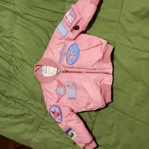 Girls Boeing Size 2T Bomber jacket